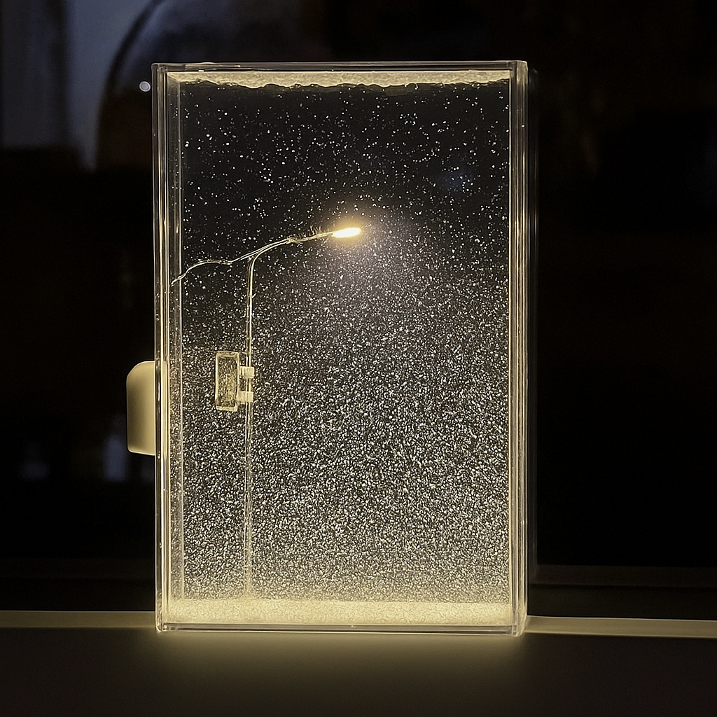 Snowy Night Lamp