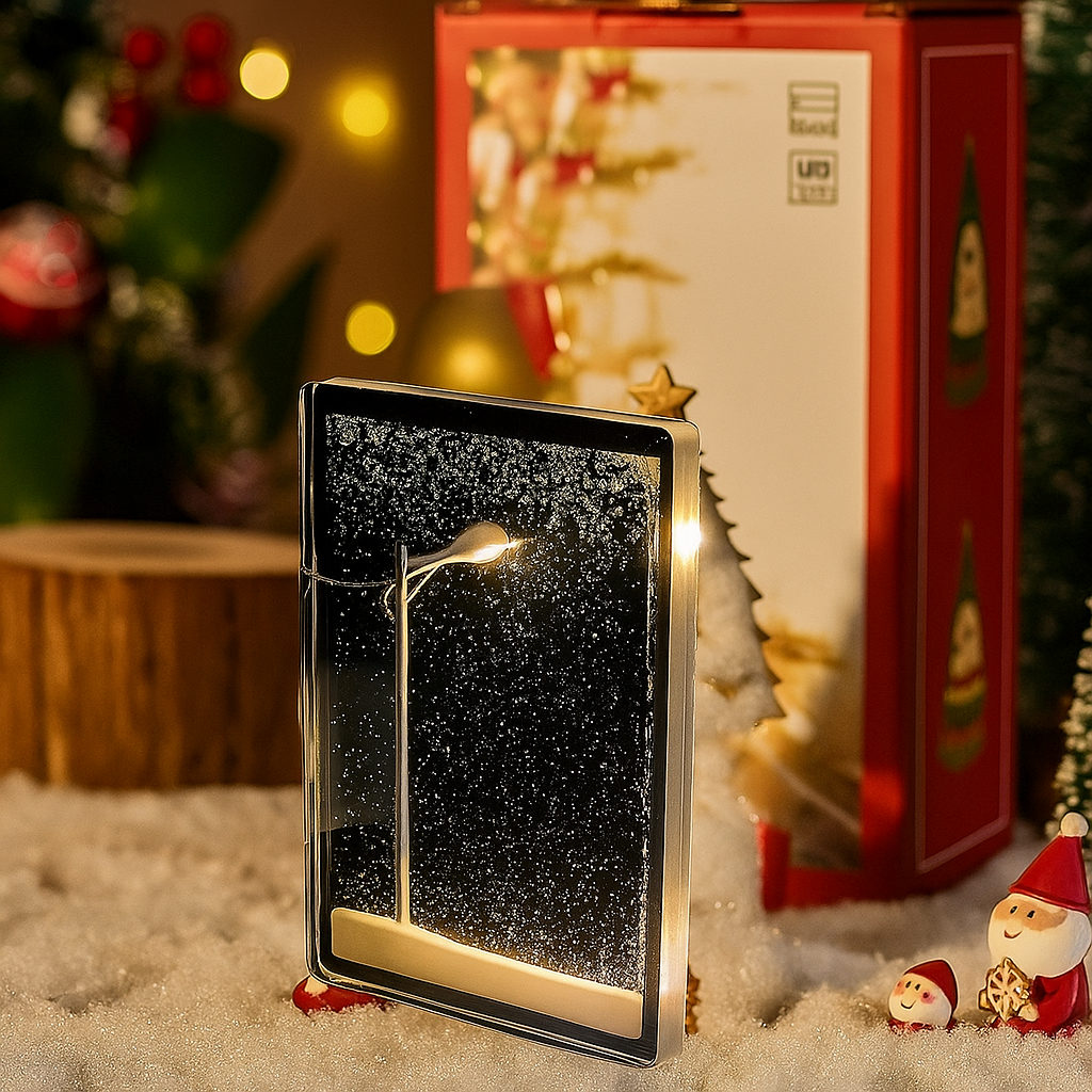 Snowy Night Lamp