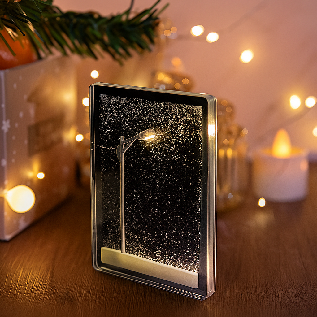 Snowy Night Lamp