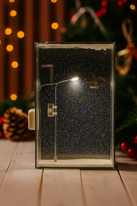 Snowy Night Lamp Post